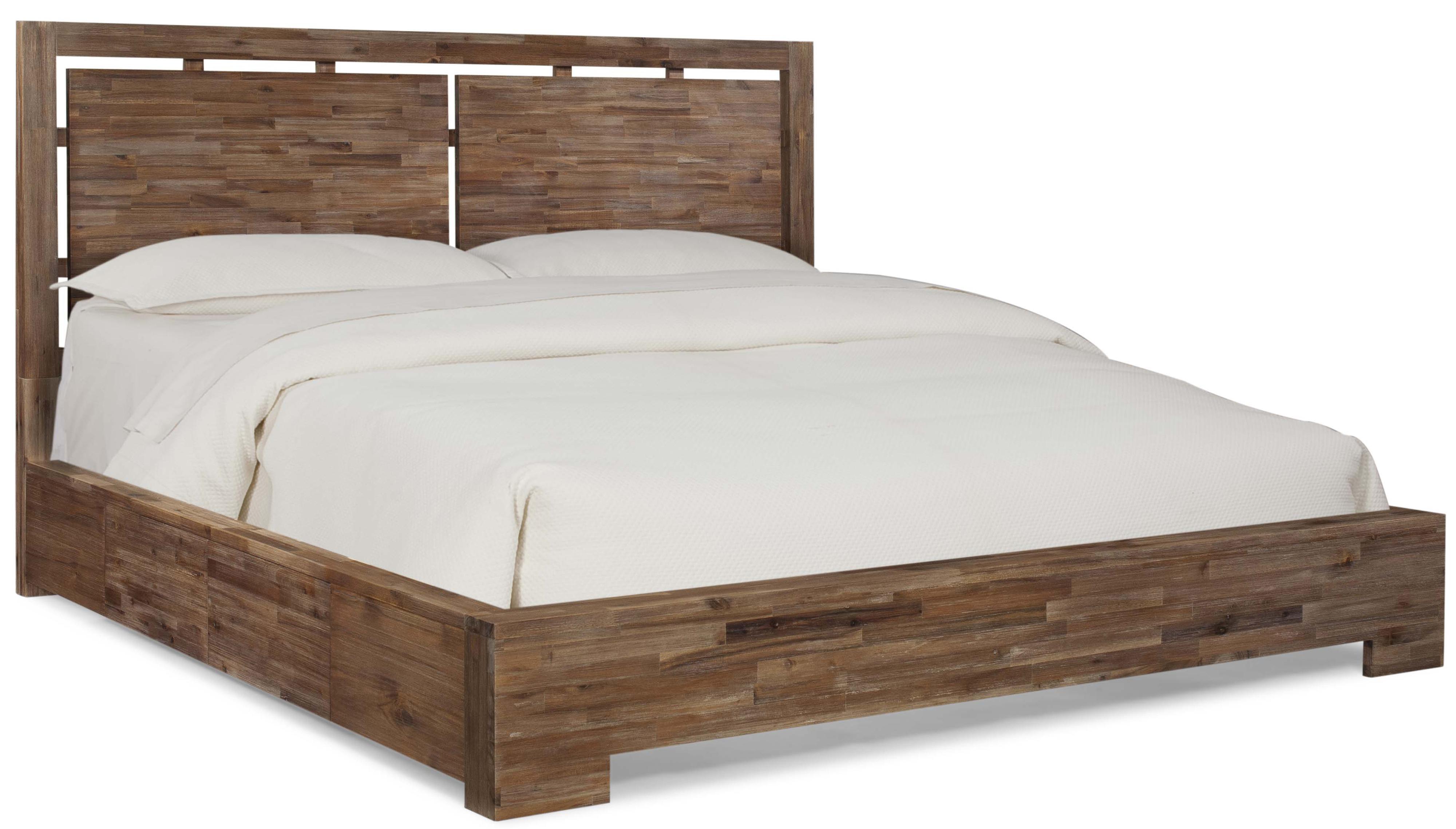 Cresent Fine Furniture Waverly Queen Panel Low Profile Bed with 2